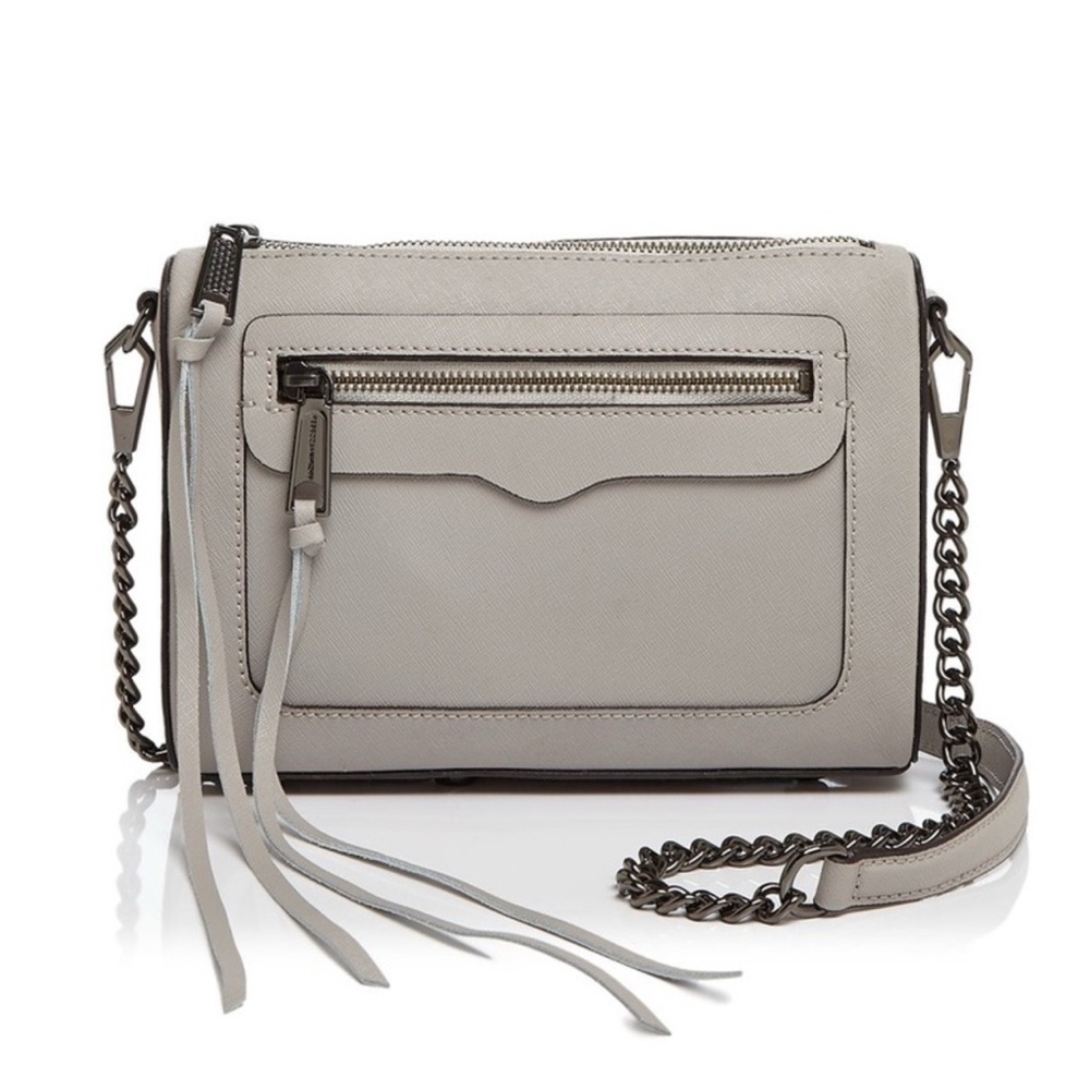 Rebecca Minkoff Leather Crossbody Bag with Chain Strap